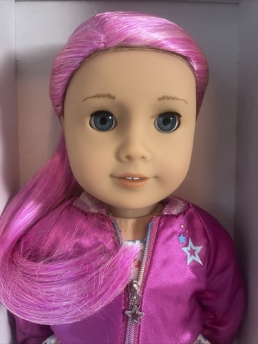 NIB American Girl Truly Me Doll #87 Blue Eyes Pink Hair NEW Damaged Box - Picture 2 of 3