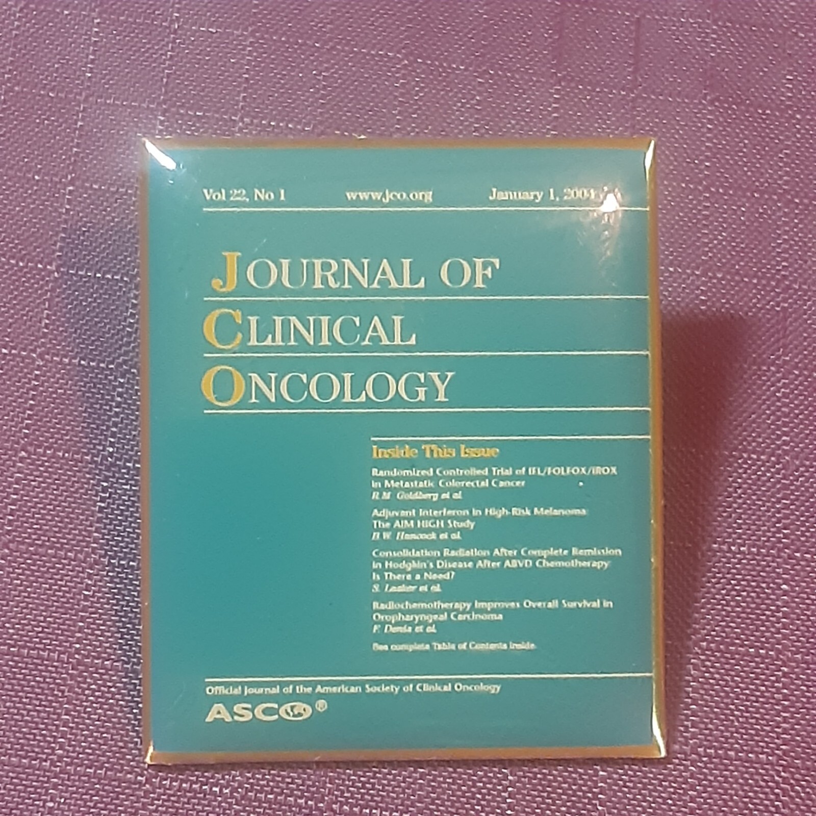 Clinical Oncology 2004 Cancer Research Lab Coat Book-image