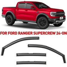 Rain Guards Vent Visors Shade for 2024-2025 Ford Ranger SuperCrew