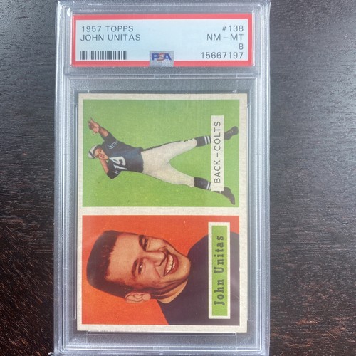 1957 Topps Johnny Unitas PSA 8 #138 (15667197)