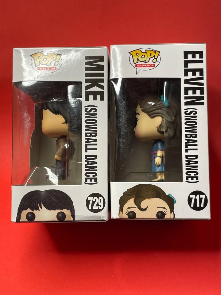 Funko pop Mike 729 e Eleven 717 Snowball dance Stranger Things + custodie - Immagine 2 di 4