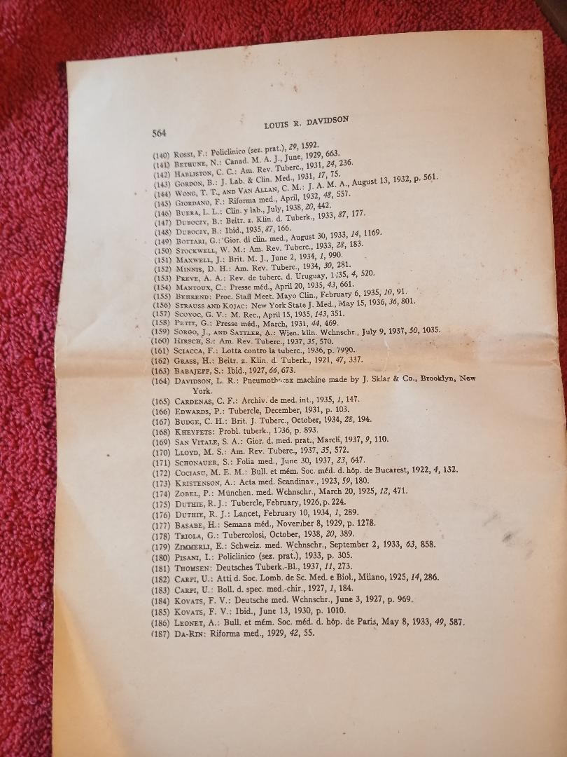 EXCELLENT VTG ANTIQUE 1936 DAVIDSON PNEUMOTHORAX APPARATUS; TUBERCULOSIS MACHINE