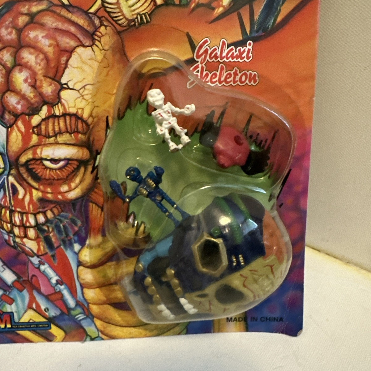 RARE Vintage TCM Pocket Horrors Galaxy Skull Horror Head Mighty
