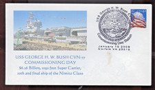 USS GEORGE H.W. BUSH CVN 77  - COMMISSIONED - 2009
