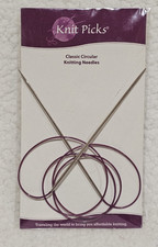 Knit Picks Classic Circular Knitting Needles Size 1 2.50mm 40"