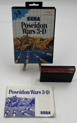 Poseidon Wars 3D Sega Master System CIB  Anleitung OVP Retrospiel Sammlung Rare