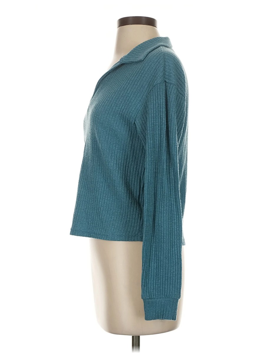 Shein Women Green Pullover Sweater 4 View 4