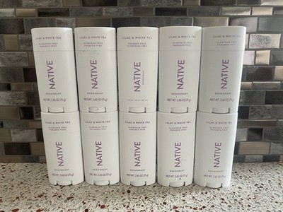 Lot Of 10 Native Lilac & White Tea Deodorant Solid 2.65 Oz Unopened
