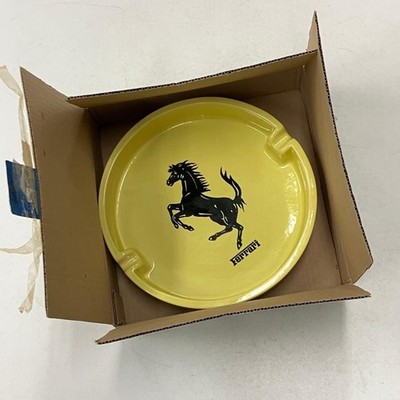 Ferrari イエロー灰皿 陶器製 Ferrari Big Ashtray 9.4