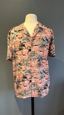Kenji Hawaiin Shirt Palm Tree Pattern Size m Kenji Brand holiday bbq fun shirt