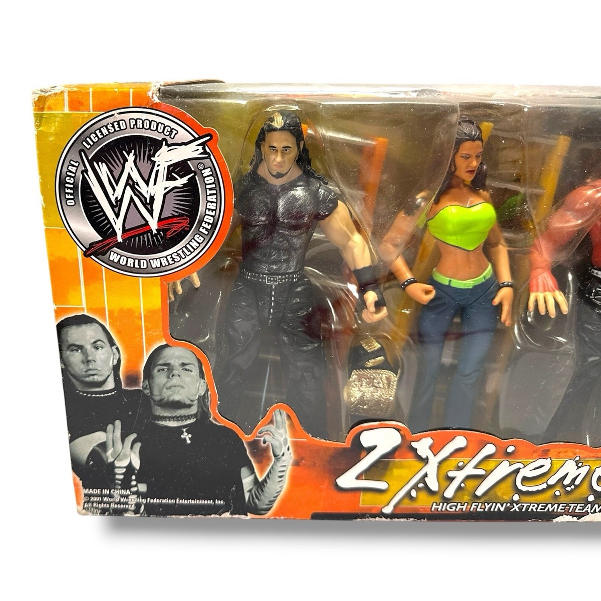 Jakks WWF 2001 2 Xtreme High Flyin Xtreme Team Jeff Hardy Matt