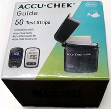 New Accu-Chek Guide Glucose Test Strips Diabetic Blood Sugar 50 Pack 12/2025