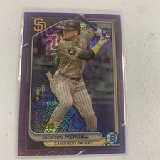 2024 Bowman Chrome Mega Box Purple Mojo Refractor /250 Jackson Merrill #27 