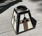 VTG Tiffany Style Stained Glass Ceiling Pendant Lamp Light Fixture