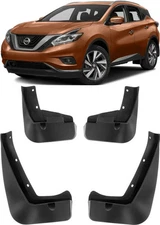 Genuine Front & Rear Molded Splash Guards Mud Flaps For 2015-2024 Nissan Murano