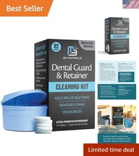 Retainer & Denture Cleaning Kit, 92 Tablets + Bath Case & Strainer by M3 | In...