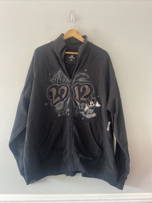 Disney Parks XL Black Full Zip Jumper 2012 BNWT Jumper Sweater