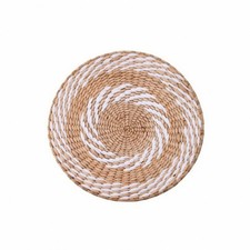 Wandteller aus Stroh gewebt Wanddekoration Boho f&uuml;r Schlafzimmer