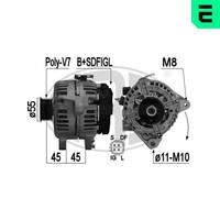 ERA Lichtmaschine Generator 100A 14V FüR Toyota Avensis Station Wagon T25 T25