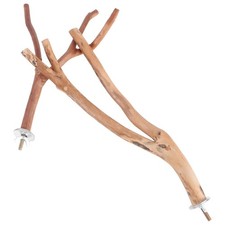 2pcs Bird Parrot Perch Stand Poles, Natural Wooden Parrot Perch for Cage, Bra...