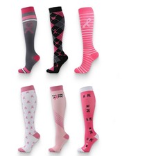 Women Compression Socks 20-30 mmHg Knee High Support Medical Stockings 6 Pairs