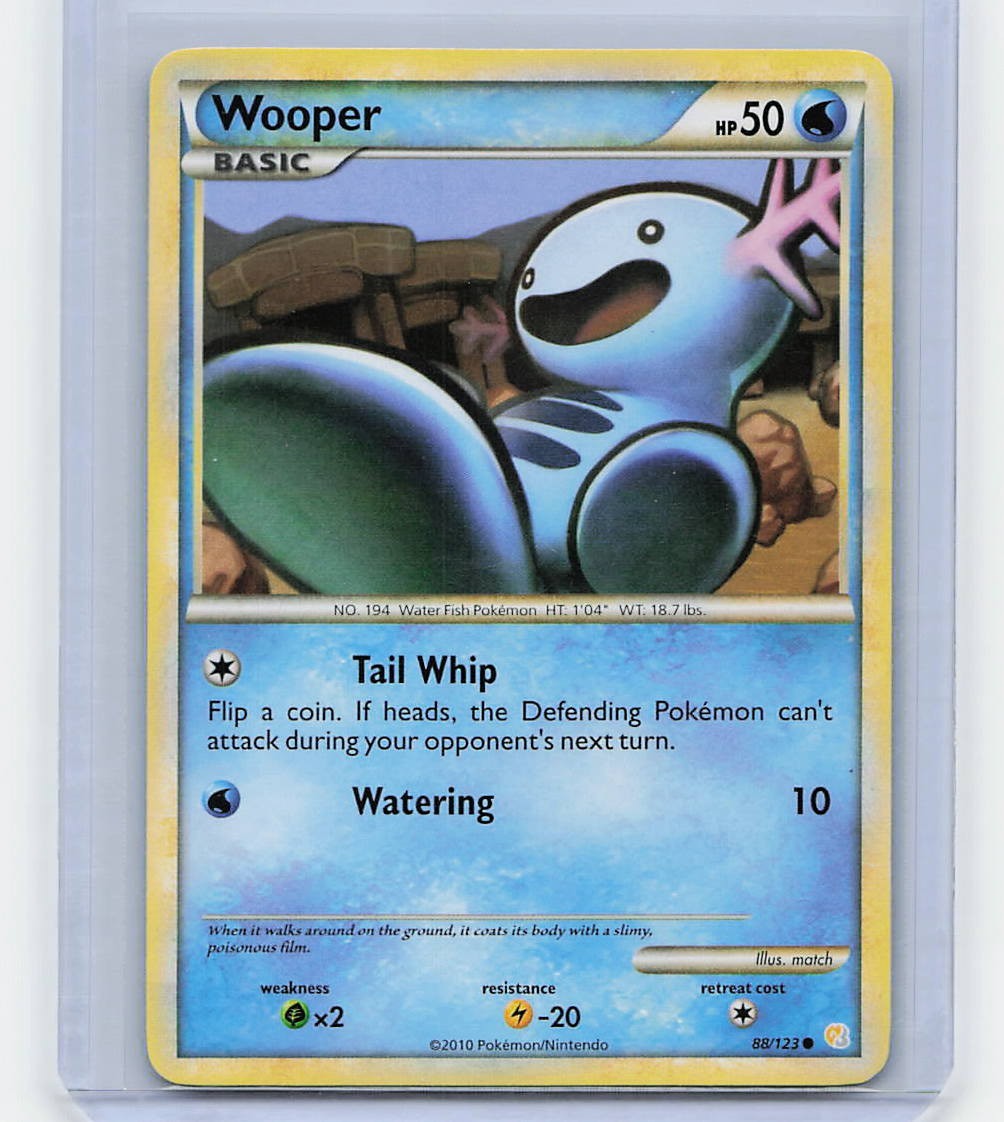 Wooper 88/123 Common HeartGold SoulSilver LP