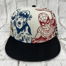 BNWT Disney Parks Marvel Captain America Spiderman Kids Youth Baseball Hat Cap