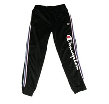 Champion Kids Youth Black Red White Blue Stripe Joggers shirt sz. Large 14-16