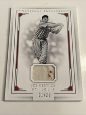 2016 Panini National Treasures Joe Medwick 1/25 FIRST ON PRINT Game-Used Jersey