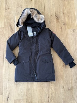 NWT Black Canada Goose Trillium Parka HD fusion fit Real Fur Hood Womens Small 