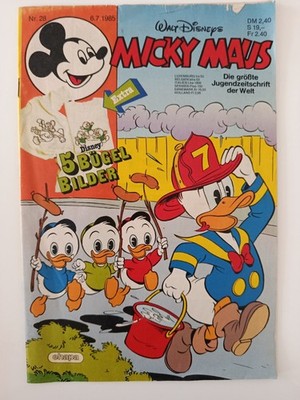 Micky Maus Nr 28 Jahr 1985 Ehapa Alt Comic Donald Duck Magazin Heft Kult