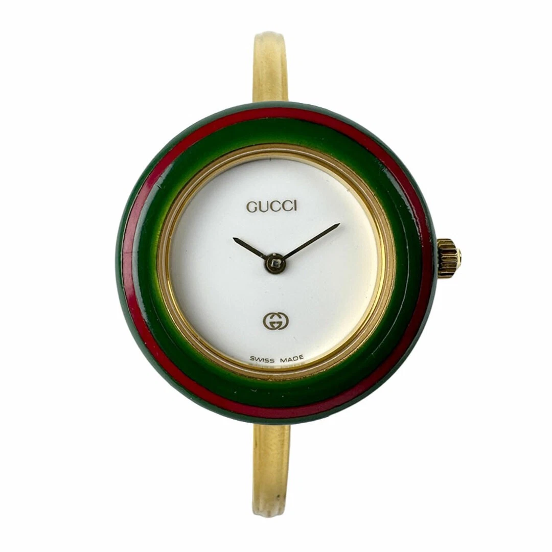 Montre Gucci Vintage Lunette Change Or x Multicolore Femme 11/12,2 Occasion F/S
