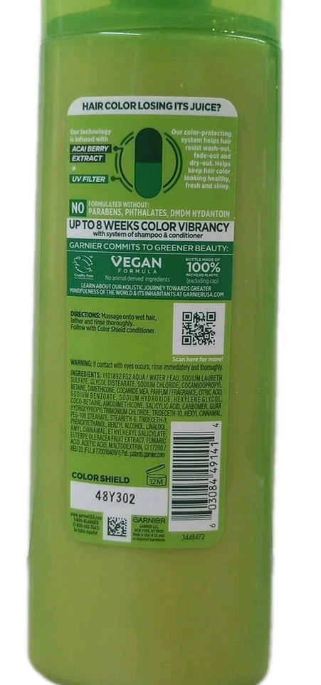 2 GARNIER FRUCTIS COLOR SHIELD SHAMPOO & 2 CONDITIONER COLOR-TREATED HAIR 12OZ @ - Image 4 of 4