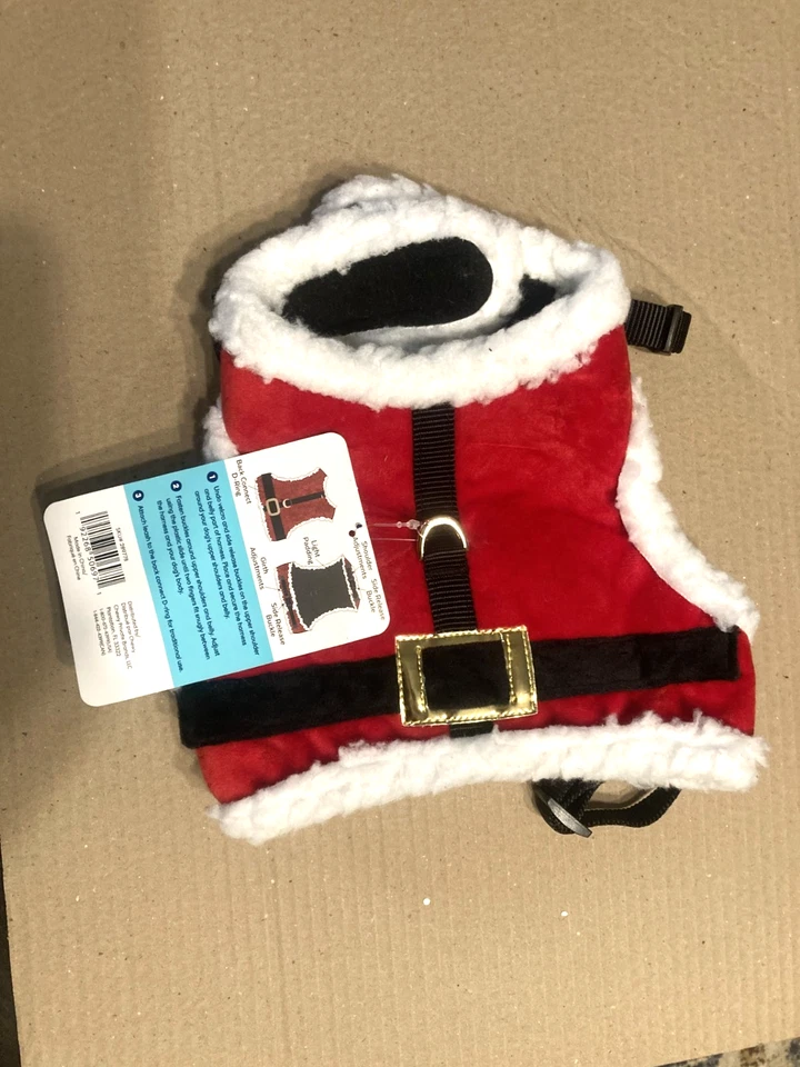 Arnés para perros Frisco By Chewy Santa pequeño 16"-19 5" ajustable NUEVO Foto 2 de 4