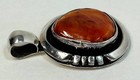 Vintage Joe N. McCabe Navajo Sterling Silver & Spiny Oyster Pendant — photo 5