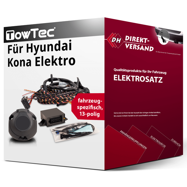E-Satz 13Polig Spezifisch für Hyundai Kona Elektro 06.2017-04.2023 Neu-image