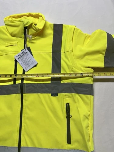 Portwest US428 Hi-Vis Reflective Softshell Waterproof Safety Work Jacket ANSI XL image 3