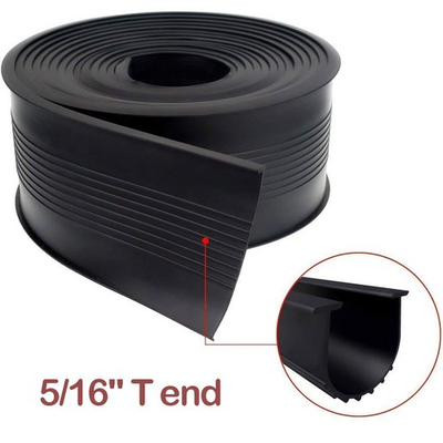 #ad 20Ft Garage Door U Bottom Weather Stripping Rubber Seal Strip Replacement T Ends $20.59