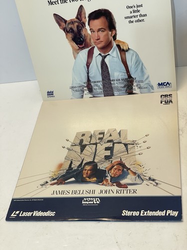 Real Men And K-9 X2 LASERDISC Movie Lot In Very Good Condition James Jim Belushi - Picture 3 of 10