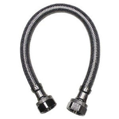 (3)-ProLine 1/2 In. F X 1/2 In. F X 72 In. L. Braided Stainless Faucet Supply