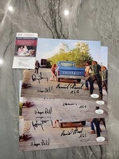 Texas Chainsaw Massacre Autograph Daniel Pearl .Wayne Bell Perry Lorenz COA JSA