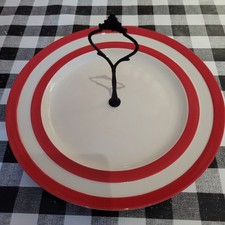 Red Cornishware Cake Stand (1 Plate)