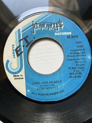 Echo Minott   Cool And Deadly / Version 7  Jamaica 1983 Jammys VG+