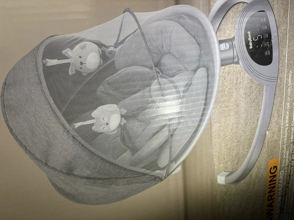 BabyBond Baby Swings for Infants, Bluetooth Infant Swing with Music Speaker, 3 S - Image 2 of 3