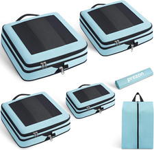 Cubi Da Viaggio Compressibili, Design Apribile E Visibile, Set Di 6 Organizer Es