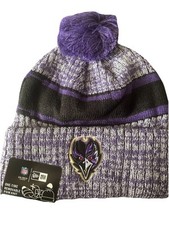 BALTIMORE RAVENS 2023 NEW ERA NFL ON FIELD SPORT KNIT BEANIE HAT NWT