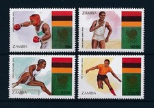 51228 Zambia 1988 Olympic games Seoul boxing football  MNH