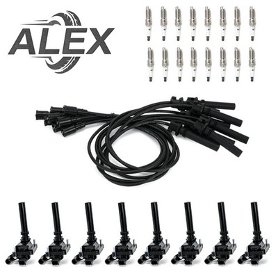 8pcs Ignition Coils & 16pcs Iridium Spark Plugs For Dodge Durango RAM 1500 5.7L