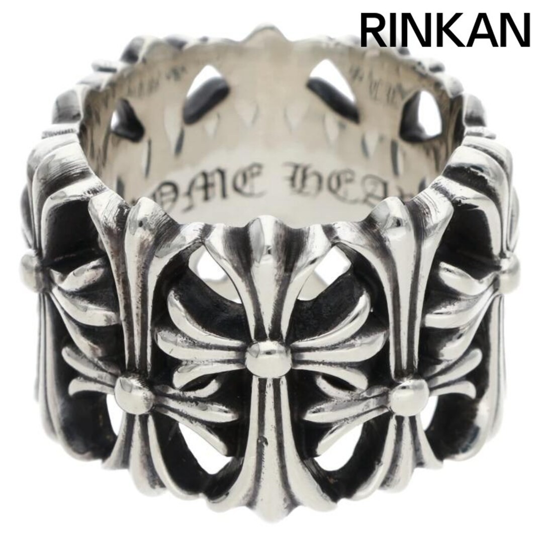 Chrome Hearts CEMETERY semetery Cross Silver Ring Men's Size 14 Used 732b397ce77