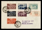DR WHO 1948 ANDORRA FDC? REGISTERED TO SPAIN R53574